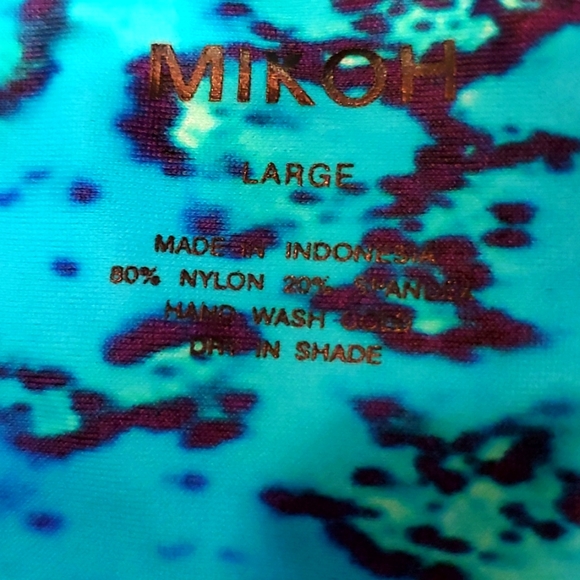 Mikoh Blue Moorea One-piece Swimsuit Macrame Halter top - Picture 10 of 10